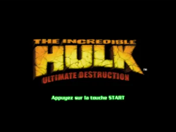 The Incredible Hulk - Ultimate Destruction screen shot title